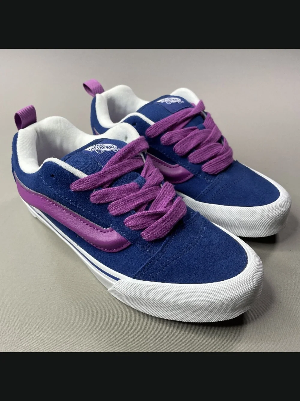 NEW Vans Shoes Womens 7.5 blue purple suede leather knu skool skate street
